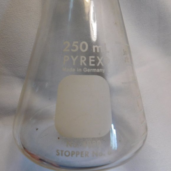 Pyrex 250 mL Glass Stopper Made in Germany No. 4980 No.6 - Picture 2 of 5